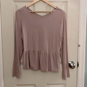 NWT Urban Romantics Long Sleeve Ribbed Blouse